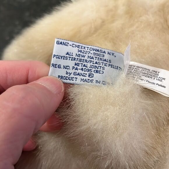 Ganz -Heritage Collection-Message Teddy Bear Tan with yellow ribbon. Size 11” - Picture 9 of 12